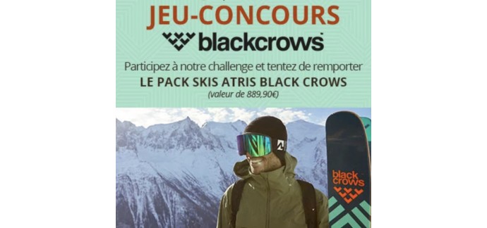 Glisshop: 1 paire de skis Atris Black Crows d'une valeur de 889,90€ à gagner
