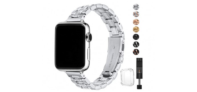 Amazon: Bracelet HEKAI Compatible Apple Watch à 14,99€