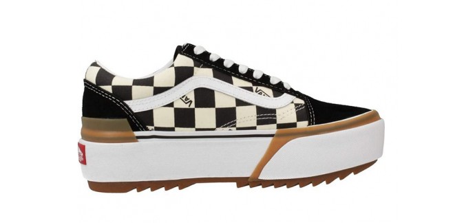 Amazon: Baskets Vans Old Skool Stacked Checkerboard à 76€