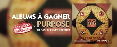 La Grosse Radio: 5 albums CD Purpose de Asha D & Mark Cupidore à gagner