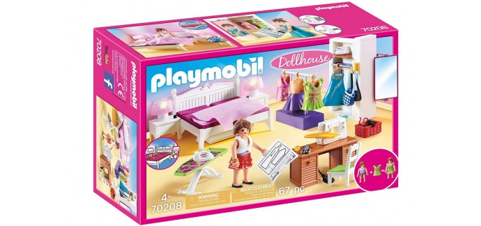 Amazon: Playmobil Chambre avec Espace Couture - 70208 à 17,99€