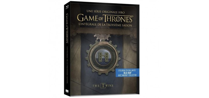 Amazon: Edition limitée Steelbook Game of Thrones Saison 3 en Blu-Ray + Magnet Collector à 19,90€