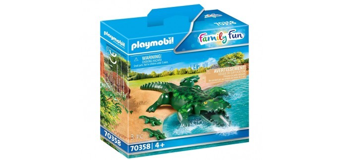 Amazon: Playmobil Alligator avec Ses Petits - 70358 à 8,99€