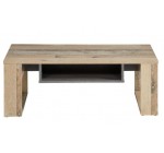 BUT: Table basse Loris imitation bois et béton gris à 89,99€