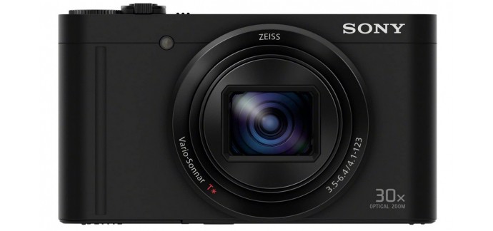 Amazon: Appareil Photo Numérique Sony DSCWX500B - CMOS Exmor R, 18.2 Mpix, Zoom Optique 30x à 219€