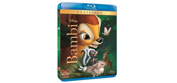 Amazon: Bambi en Blu-Ray à 13,49€