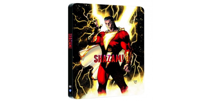 Amazon: Édition boîtier SteelBook Shazam en 4K Ultra HD + Blu-Ray à 15€