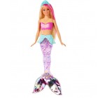 Amazon: Poupée Barbie Sirène Lumières & Danse Aquatique Dreamtopia - GFL82 à 16,93€
