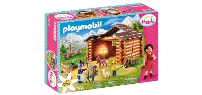 Amazon: Playmobil Peter avec Étable de Chèvres - 70255 à 13,56€