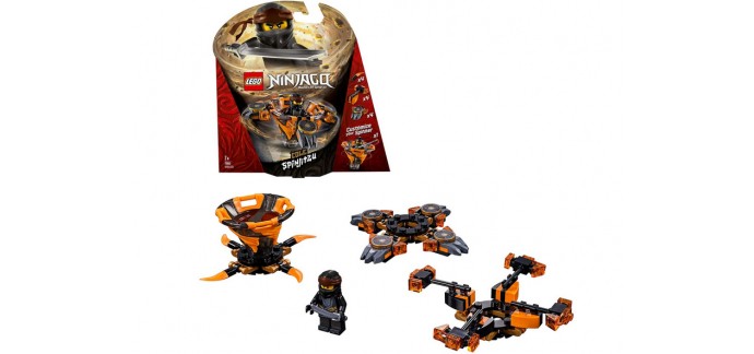 Amazon: Jeu de construction LEGO NINJAGO Toupie Spinjitzu Cole - 70662 à 10,29€