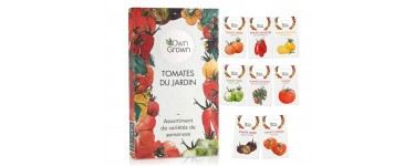 Amazon: Kit de graines de tomates avec 8 variétés de semences OwnGrown à 7,95€