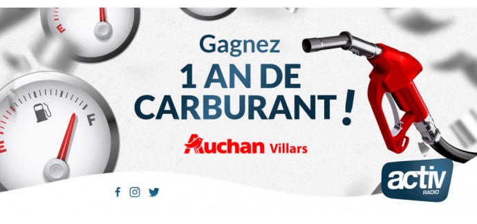 ACTIV Radio: 1 an de carburant à la station de Auchan Villars à gagner