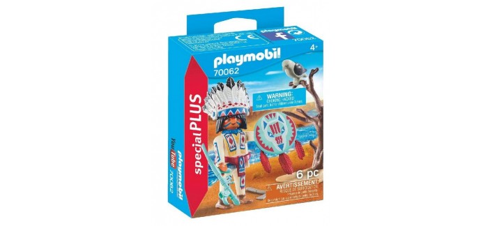 Amazon: Playmobil Chef de Tribu Autochtone - 70062 à 3,34€