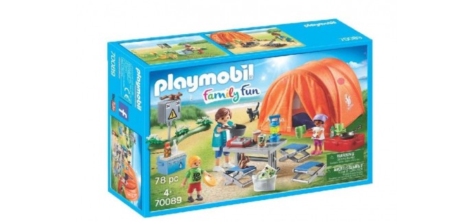 Amazon: Playmobil Tente et Campeurs - 70089 à 22,99€