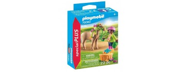 Amazon: Playmobil Cavalière avec Poney - 70060 à 3,14€