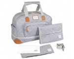 Amazon: Sac à Langer Béaba Amsterdam II 50L avec Matelas à langer, Sac à linge sale - Tiny clouds à 66,97€