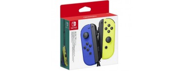 Amazon: Paire de Manettes Nintendo Switch Joy-Con Gauche Bleue/Droite Jaune Néon à 64,99€