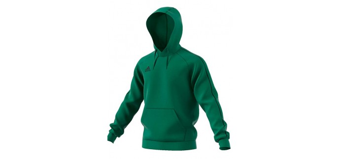Amazon: Sweat-shirt à capuche Homme adidas Core 18 - Gras Vert à 21,85€