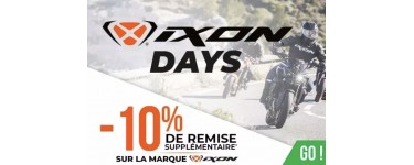 Speedway: -10% supplémentaires sur la marque moto IXON