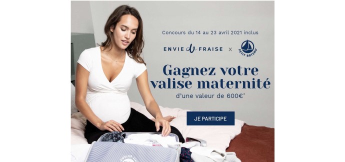 Envie de Fraise: 5 valises maternité d'une valeur de 600€ à gagner