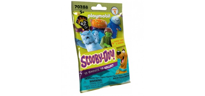 Amazon: Playmobil SCOOBY-DOO! Figures Mystery (Série 1) - 70288 à 3,99€