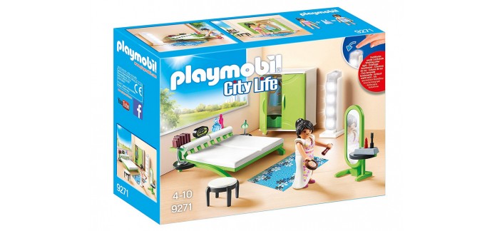 Amazon: Playmobil Chambre avec Espace Maquillage - 9271 à 11€