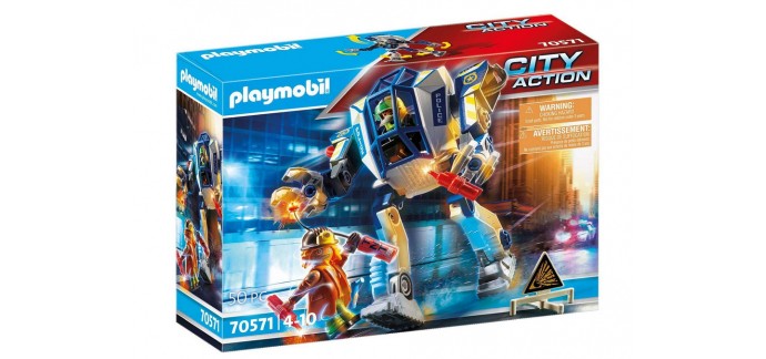 Amazon: Playmobil Robot de Police - 70571 à 21,95€
