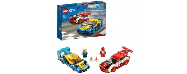 Amazon: LEGO City Turbo Wheels, Les voitures de course avec 2 figurines - 60256 à 18,99€