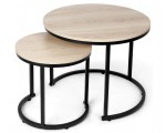 Amazon: Ensemble de 2 Tables Basses gigognes amzdeal à 64,99€