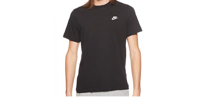 Amazon: T-Shirt Homme Nike M NSW Club - Noir à 12,99€
