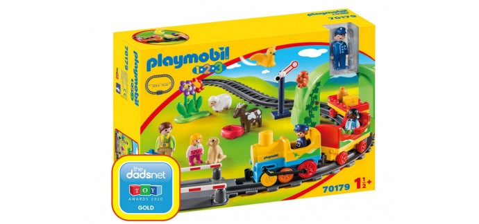 Amazon: Playmobil Train avec Passagers et Circuit - 70179 à 44,99€