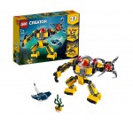 Amazon: LEGO Creator Le robot sous-marin - 31090 à 16,99€