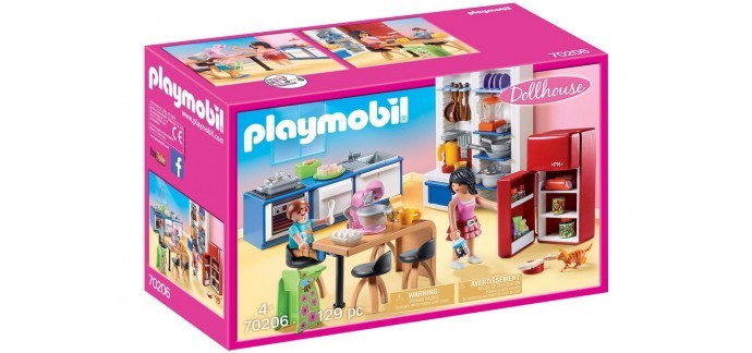 Amazon: Playmobil Cuisine Familiale - 70206 à 18,80€