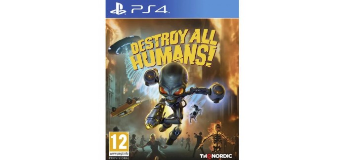 Cdiscount: Jeu PS4 Destroy All Humans ! à 12,99€