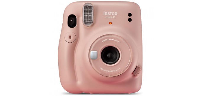 Amazon: Appareil photo instantané Fujifilm instax Mini 11 Blush Rose à 69,90€