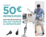 Darty: Jusqu'à 50€ remboursés sur une sélection de balais vapeur et aspirateurs Black+Decker