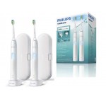 Amazon: Lot de 2 brosses à dents électriques Philips Sonicare ProtectiveClean 4300 HX6809/34 à 69,99€