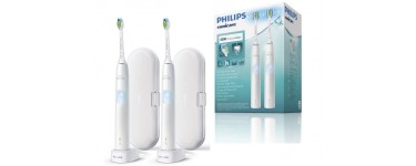 Amazon: Lot de 2 brosses à dents électriques Philips Sonicare ProtectiveClean 4300 HX6809/34 à 69,99€