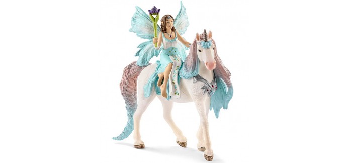 Amazon: Figurine Schleich Fée Eyela avec Licorne de Princesse à 16,59€