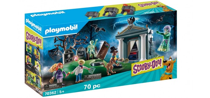 Amazon: Playmobil Scooby-Doo! Histoires au Cimetière - 70362 à 34,59€