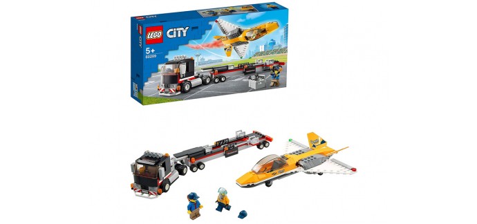 Amazon: LEGO City Le Transport d'avion de voltige - 60289 à 19,98€