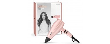 Amazon: Sèche-cheveux  Babyliss Rose Blush 2200W Design Léger - 5337PRE à 42,90€