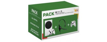 Fnac: Console Microsoft Xbox Series S Blanc + 2e manette + Micro-casque à 329,99€