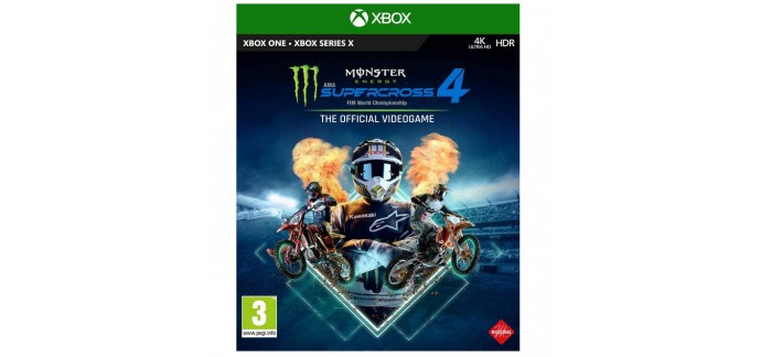 Amazon:  Monster Energy Supercross - The Official Videogame 4 sur Xbox One à 44,99€