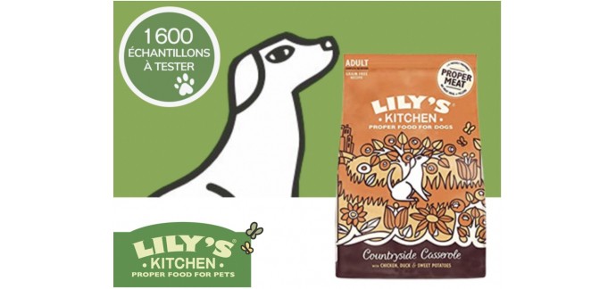 Conso Animo: 1600 échantillons de croquettes pour Chien Lily's Kitchen à tester gratuitement