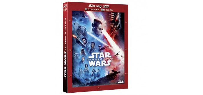 Amazon: Star Wars 9 : L'Ascension de Skywalker en Blu-Ray 3D 2D + Blu-Ray Bonus à 21,93€