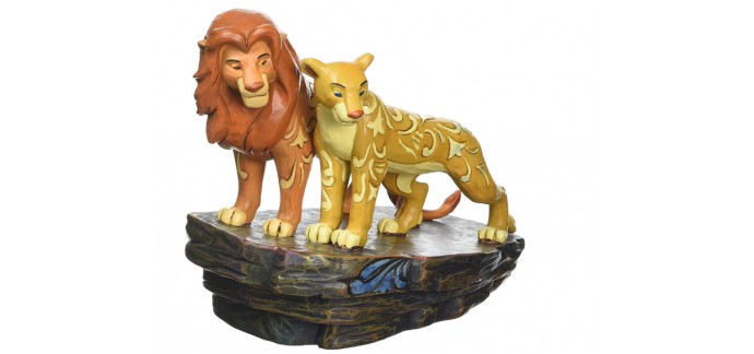 Amazon: Figurine Le Roi Lion Simba et Nala à 43,91€