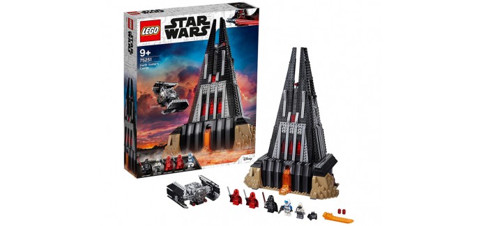 Amazon: LEGO Star Wars Le château de Dark Vador - 75251 à 102,99€