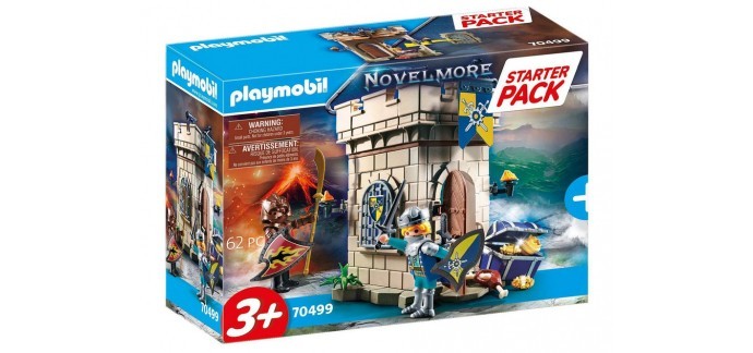 Amazon:  Playmobil Starter Pack Donjon Novelmore - 70499 à 17,90€