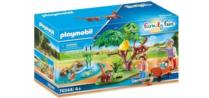 Amazon: Playmobil Pandas Roux avec Enfants - 70344 à 14,99€